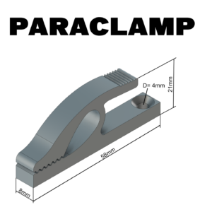PARACLAMP Set Wandhalterung für Fanschals - Strickvariante