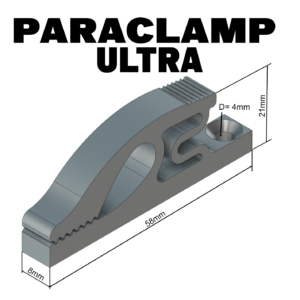 PARACLAMP ULTRA Set Wandhalterung für Fanschals - Seidenschalvariante