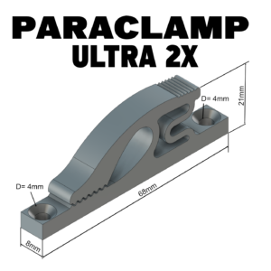 PARACLAMP ULTRA 2X Set Wandhalterung für Fanschals - Seidenschalvariante