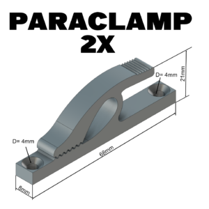 PARACLAMP 2X Set Wandhalterung für Fanschals - Strickvariante